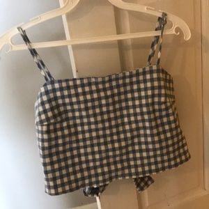 Brandy Melville Gingham Crop Top